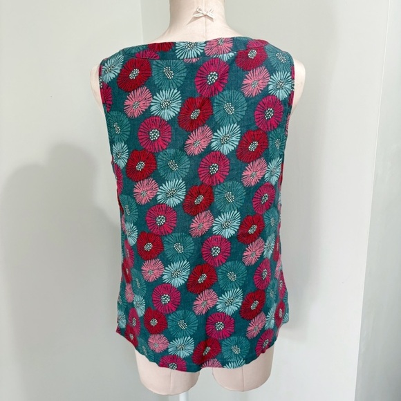 Seasalt Cornwall Phormium Linen Floral Top Vest Size 8 Size Medium Floral Tank - Picture 4 of 13